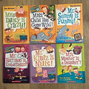 Set of 6 Books for Kids-My Weird School Series